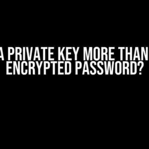 How is a Private Key More Than Just an Encrypted Password?